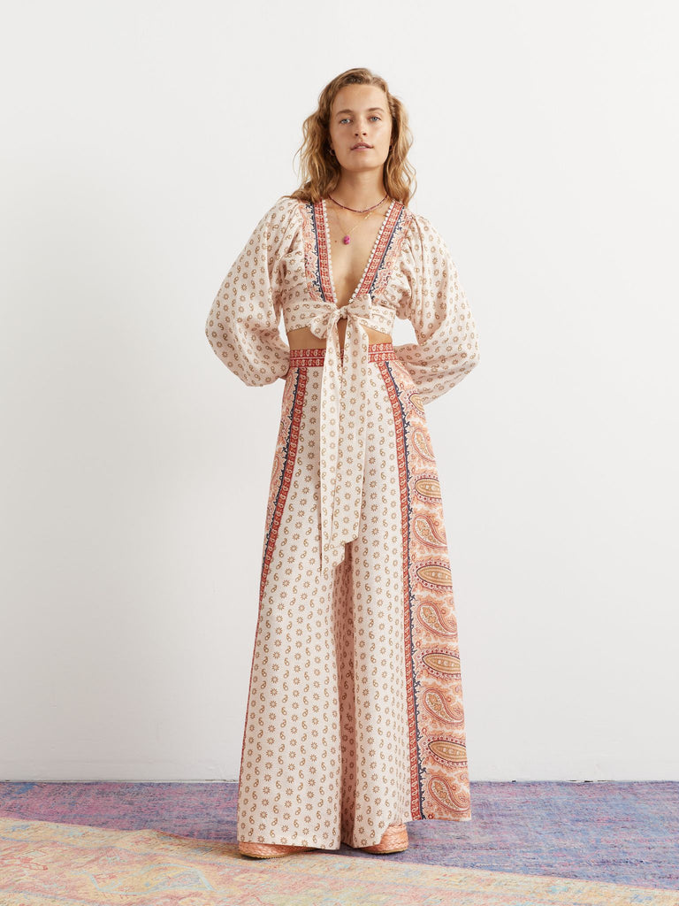 Cravat Batwing Tie Top