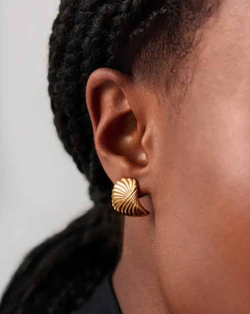 Ripple Stud Earrings