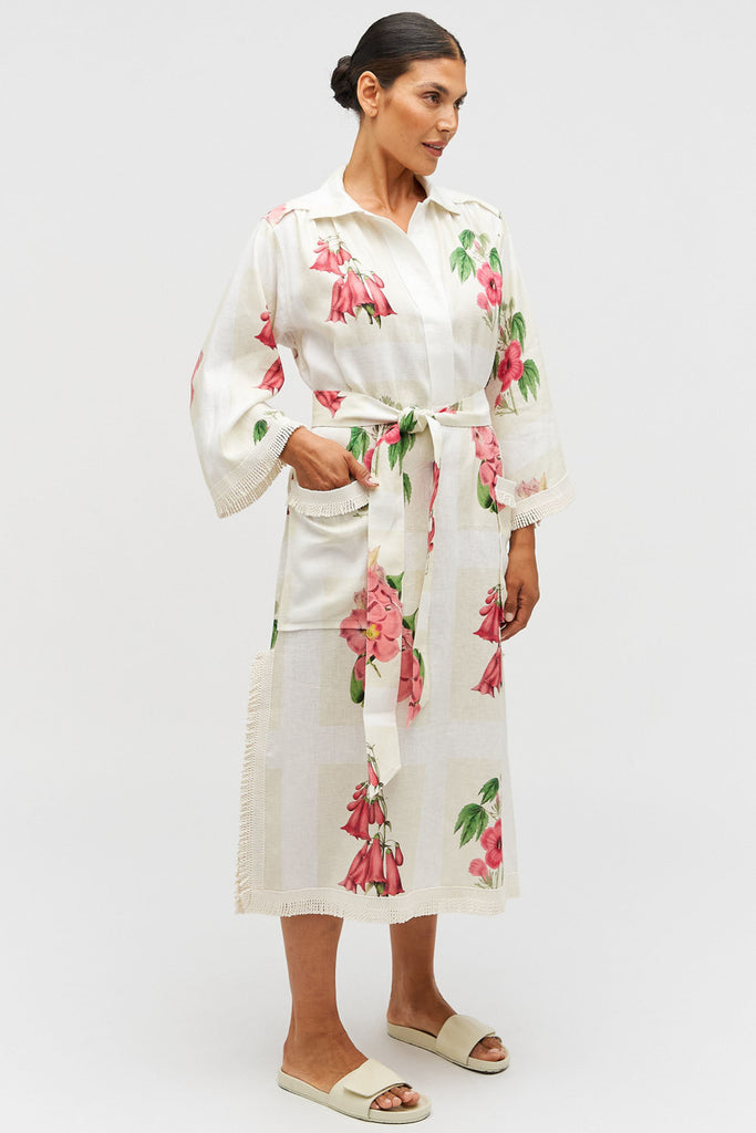 Verandah Floral Long Tunic Dress