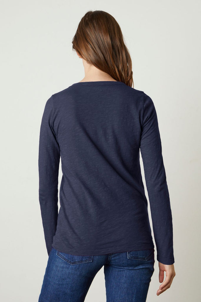 Velvet Original Lizzie Tee Navy