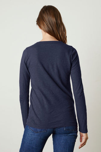Velvet Original Lizzie Tee Navy