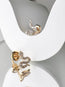 Diamonds Pavé Snake Stud Earrings- Pair
