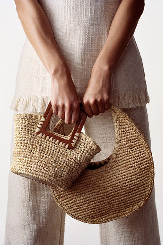 Shirley Raffia Mini Bucket