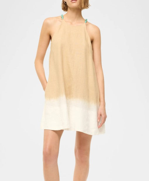 Cabo Linen Dress Desert Tie Dye