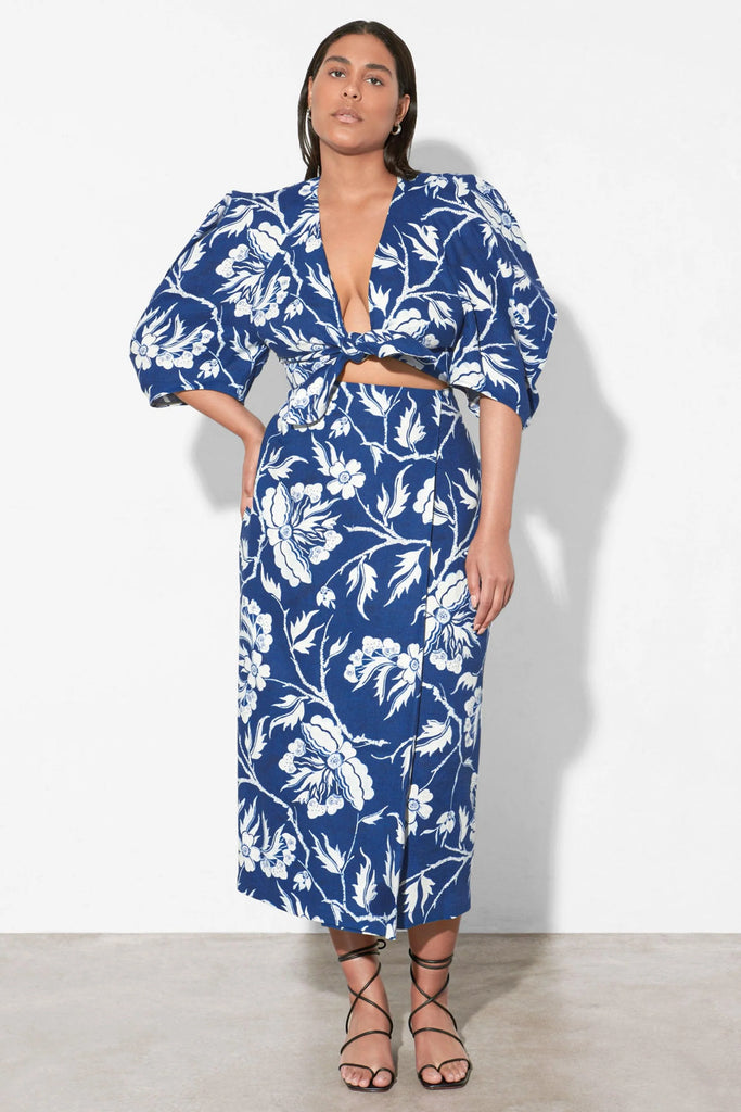 Sunja Skirt Navy White