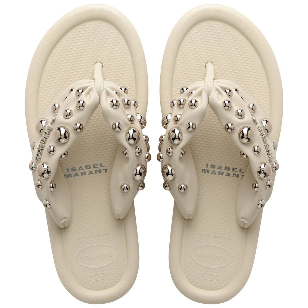 HAVAIANAS X ISABEL MARANT Maxi Puffed Stud Beige