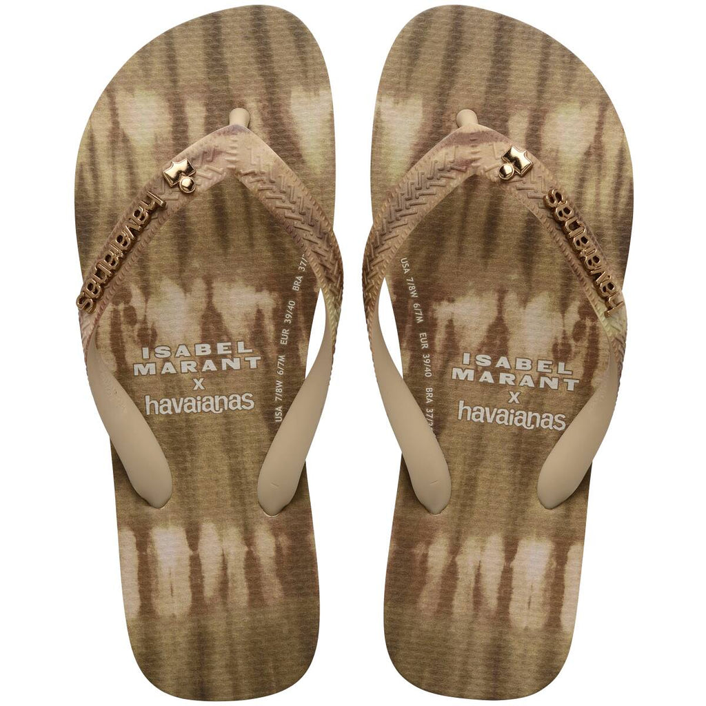 HAVAIANAS X ISABEL MARANT Beige Tie Dye Thong