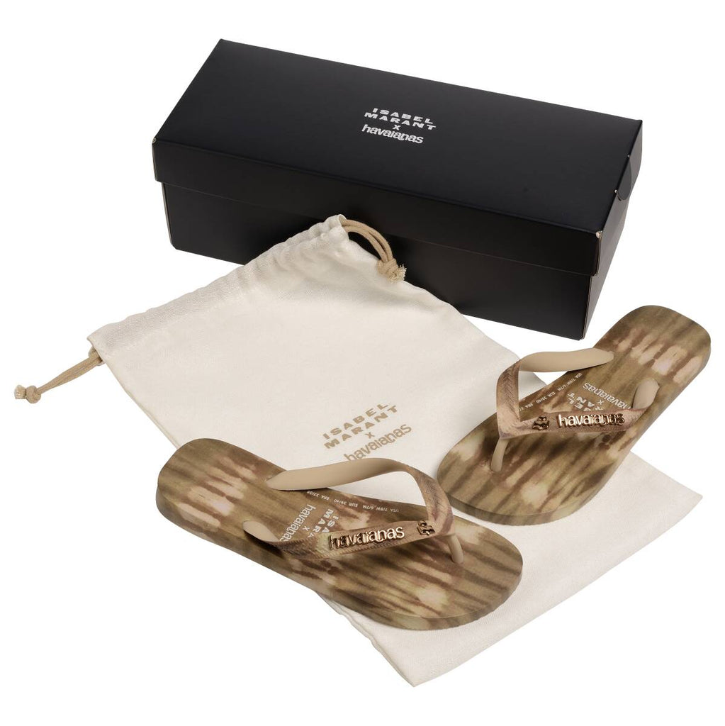 HAVAIANAS X ISABEL MARANT Beige Tie Dye Thong