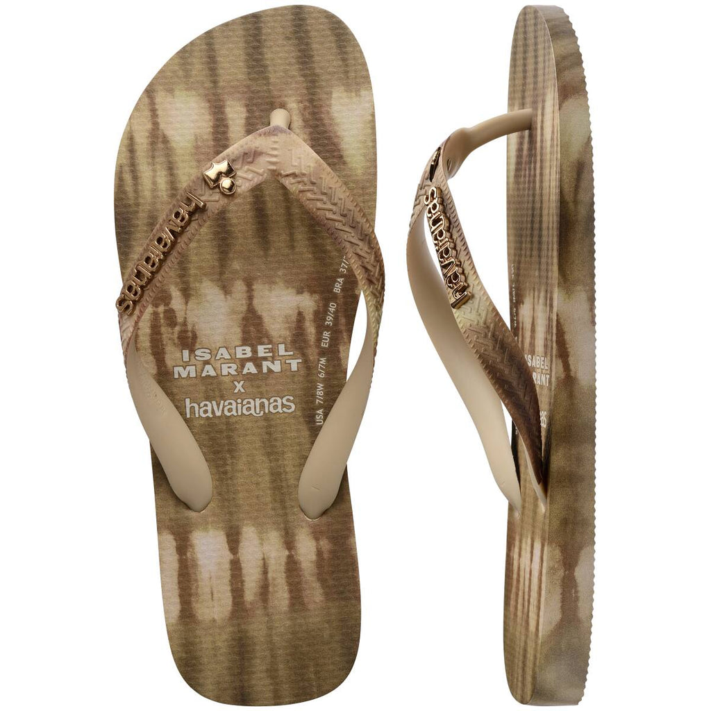 HAVAIANAS X ISABEL MARANT Beige Tie Dye Thong