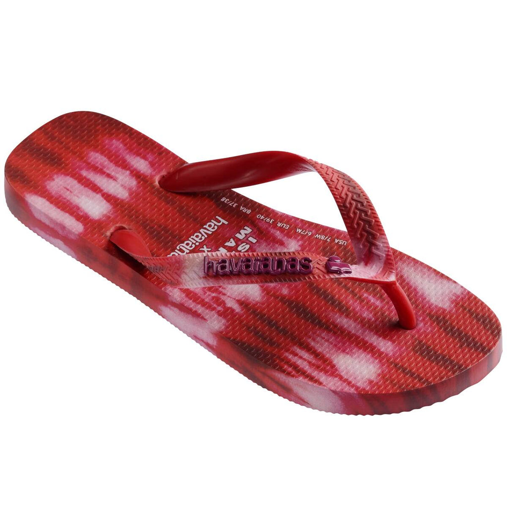 HAVAIANAS X ISABEL MARANT Pink Red Tie Dye Thong