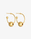 Alba Hoops Medium Gold Vermeil