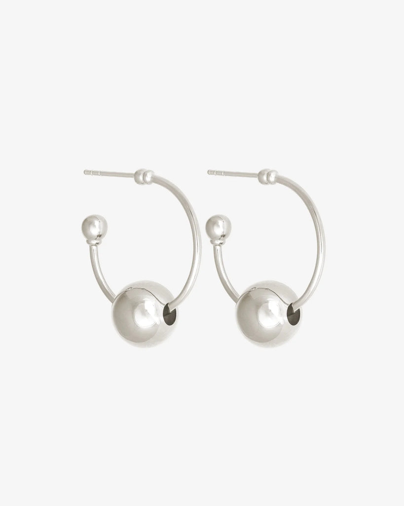 Alba Hoops Medium Silver
