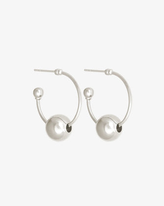 Alba Hoops Medium Silver