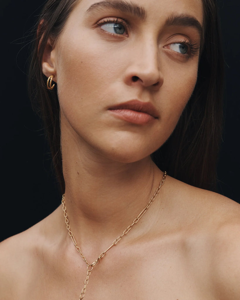 Priam Split Hoops Gold