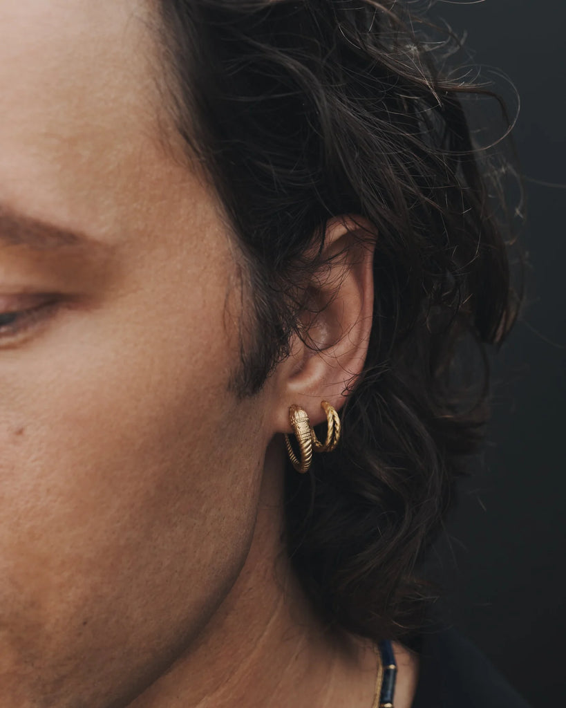 Priam Split Hoops Gold