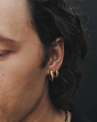 Priam Split Hoops Gold