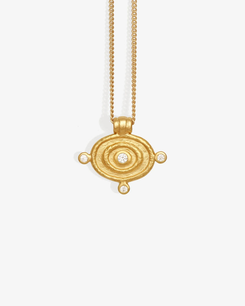 Reign Oval Necklace Gold