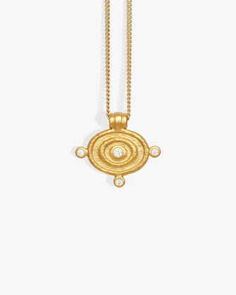 Reign Oval Necklace Gold