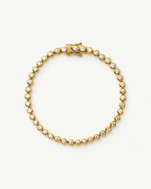 Tennis Round Bracelet Yellow Gold