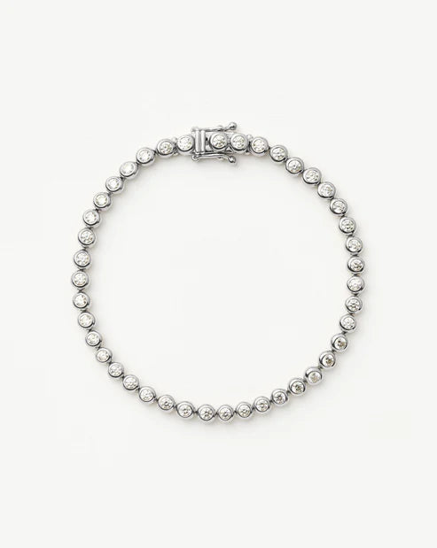 Tennis Round Bracelet Silver