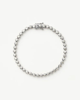 Tennis Round Bracelet Silver
