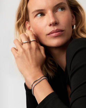 Tennis Round Bracelet Silver