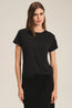 Tia Short Sleeve Jersey Tee Black