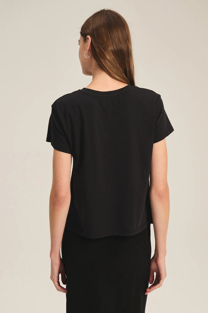 Tia Short Sleeve Jersey Tee Black