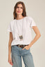Tia Short Sleeve Jersey Tee White