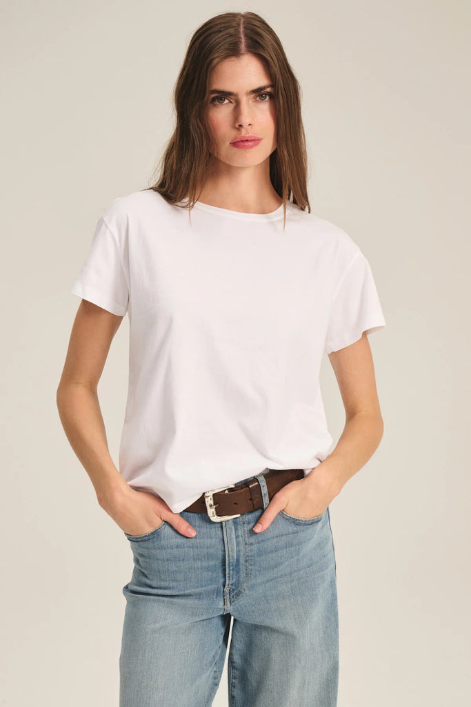 Tia Short Sleeve Jersey Tee White