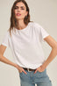 Tia Short Sleeve Jersey Tee White
