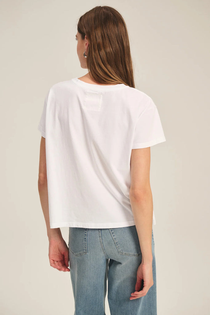 Tia Short Sleeve Jersey Tee White