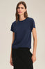 Tia Short Sleeve Jersey Tee Navy