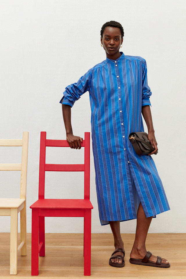 Swedish Stripe Shirt Dress