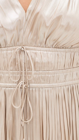 Patrice Flutter Sleeve Midi Dress Opal