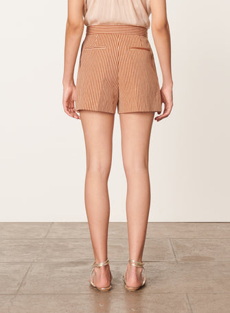 Elisam Short Tan Stripe