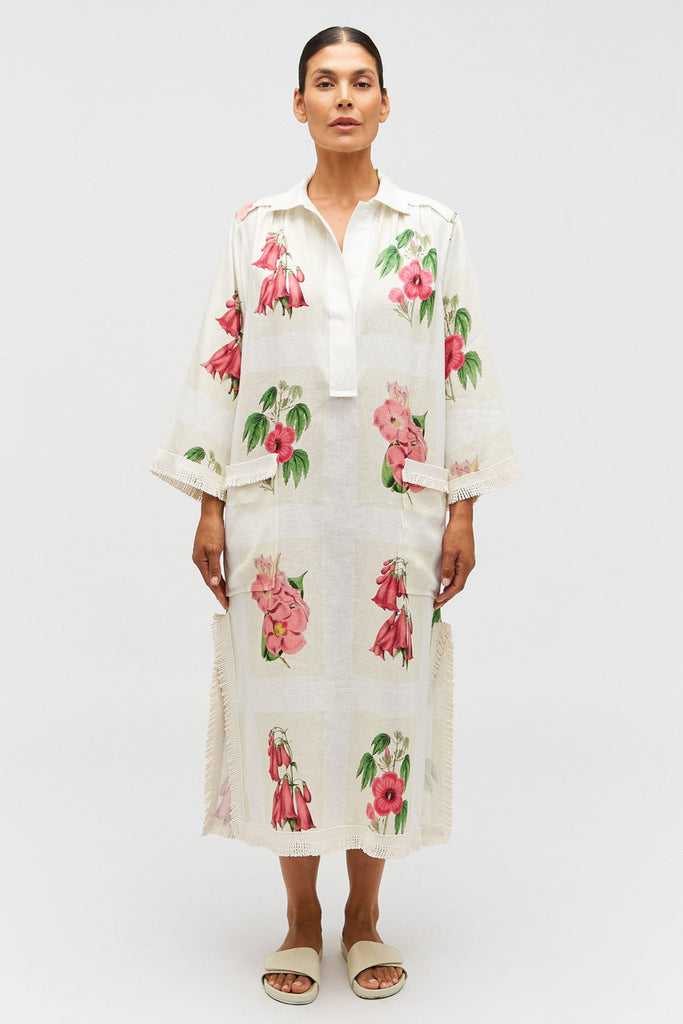 Verandah Floral Long Tunic Dress