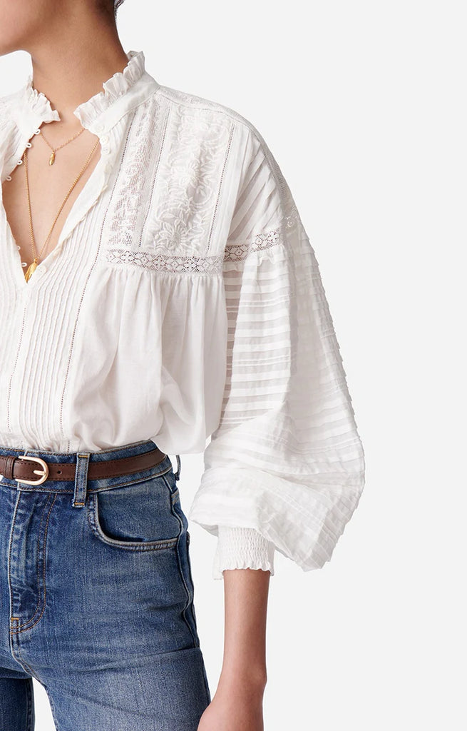 Dahlia Blouse White