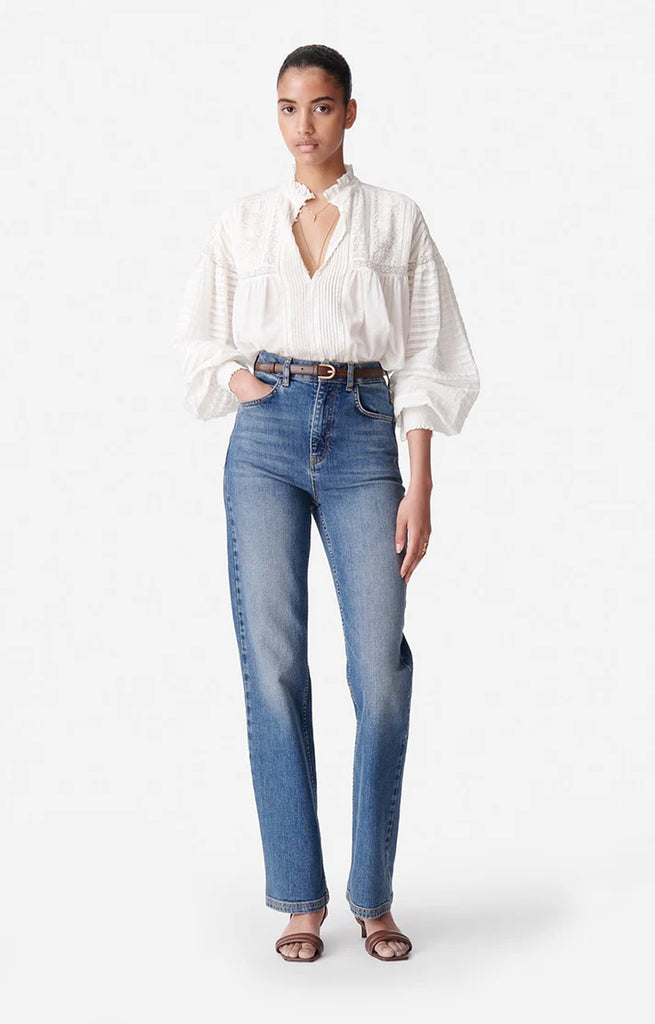 Dahlia Blouse White