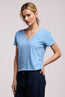 Elisha Originals V Neck Tee Pacific