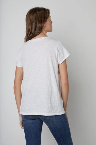 Velvet Original Jillian Tee White