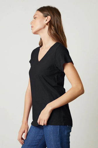 Velvet Original Jillian Tee Black