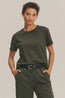 Leigh Vintage Cotton O Neck Tee Olive