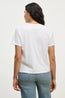 Leigh Vintage Cotton O Neck Tee White