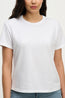 Leigh Vintage Cotton O Neck Tee White