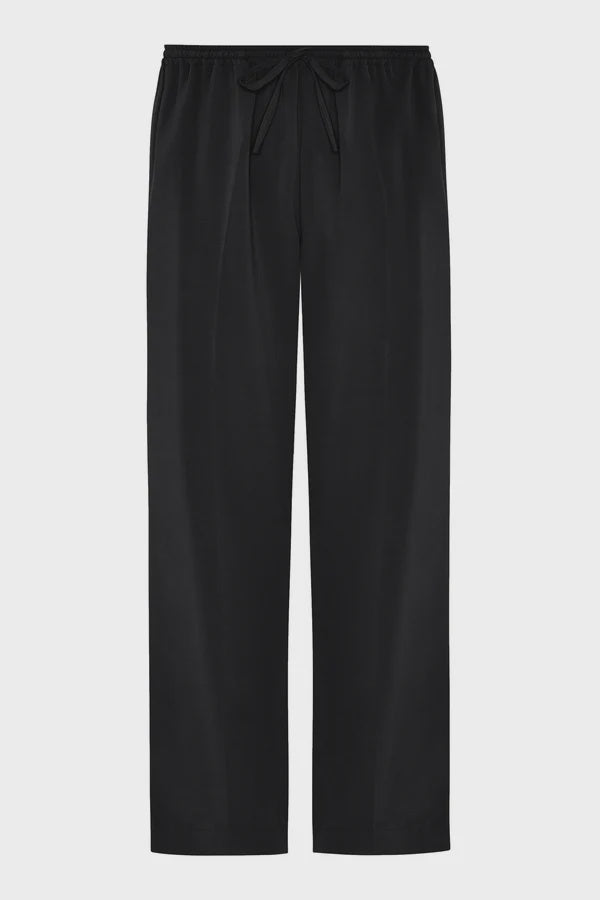 Aurelia Silk Twill Trouser Black