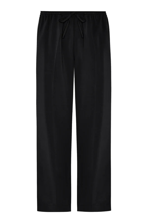 Aurelia Silk Twill Trouser Black