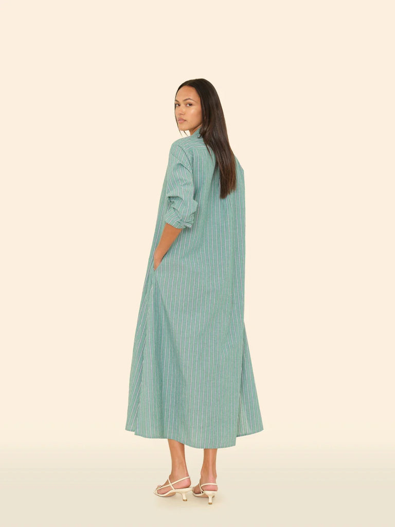 Boden Dress Cilantro Stripe