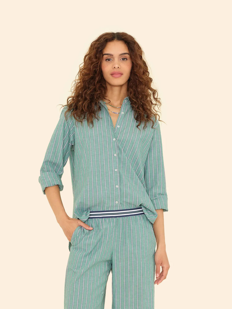 Beau Shirt Cilantro Stripe