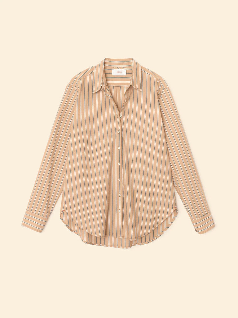 Beau Shirt Toffee Stripe
